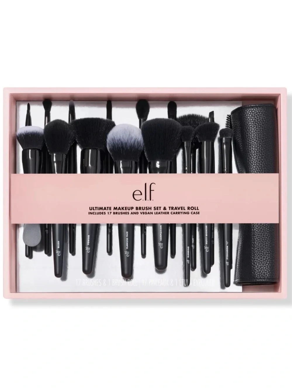 e.l.f. Cosmetics Ultimate Makeup Brush Set &
Travel Roll BRAND NEW/SEALED - Picture 1 of 7